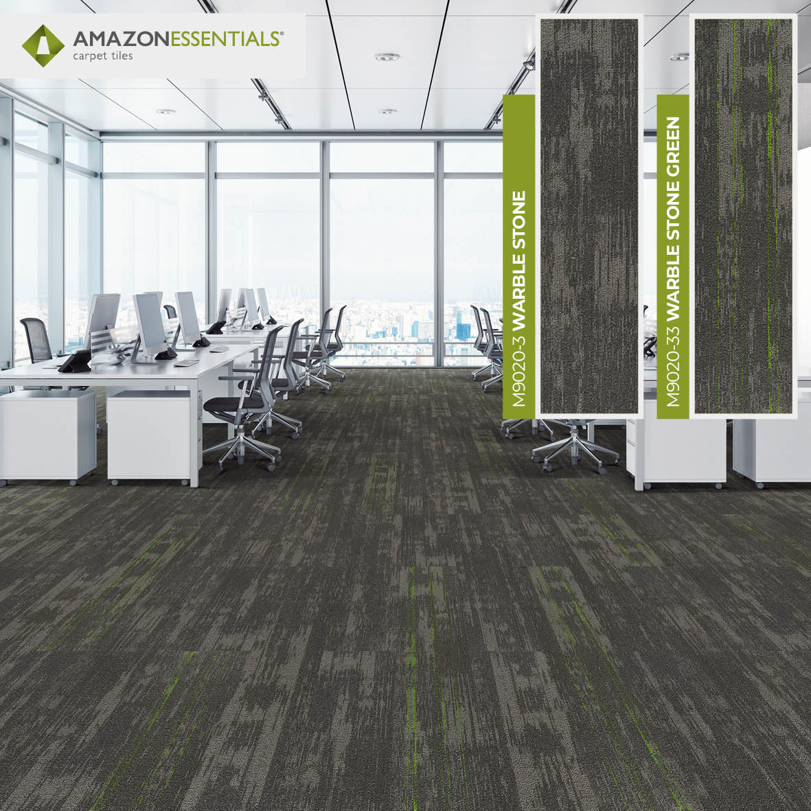M9020-3 WARBLE STONE + M9020-33 WARBLE STONE GREEN